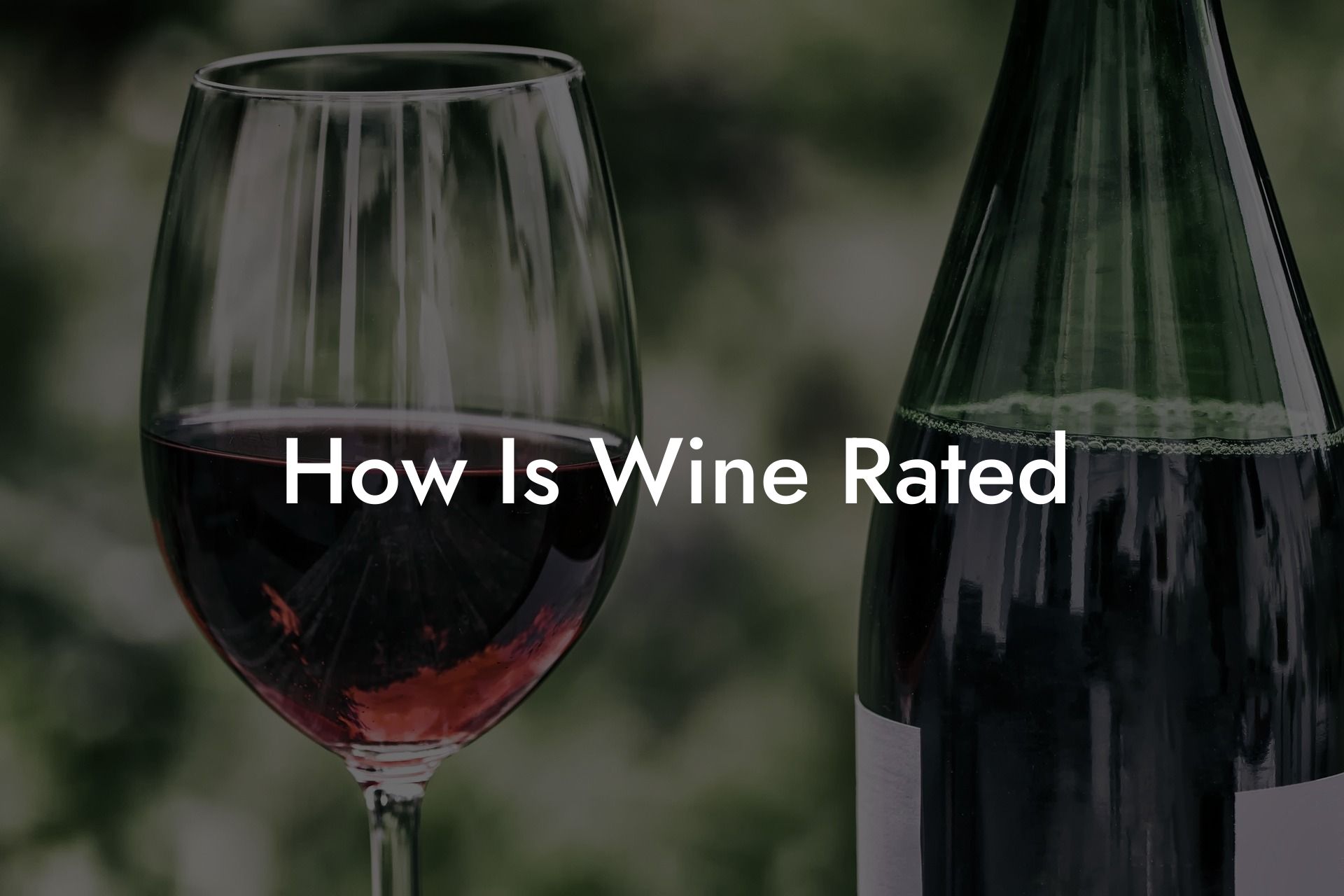 How Is Wine Rated