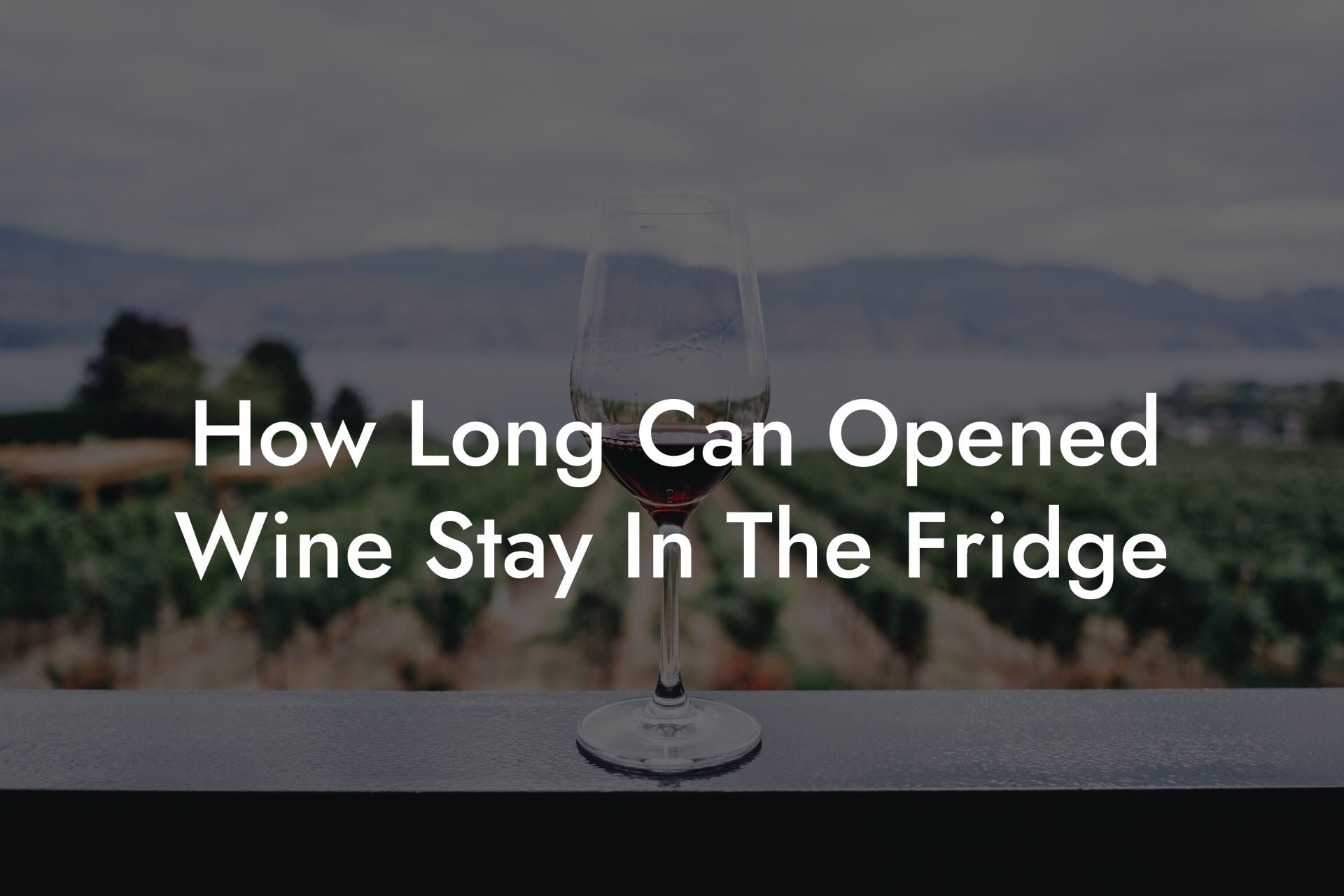 How Long Can Opened Wine Stay In The Fridge