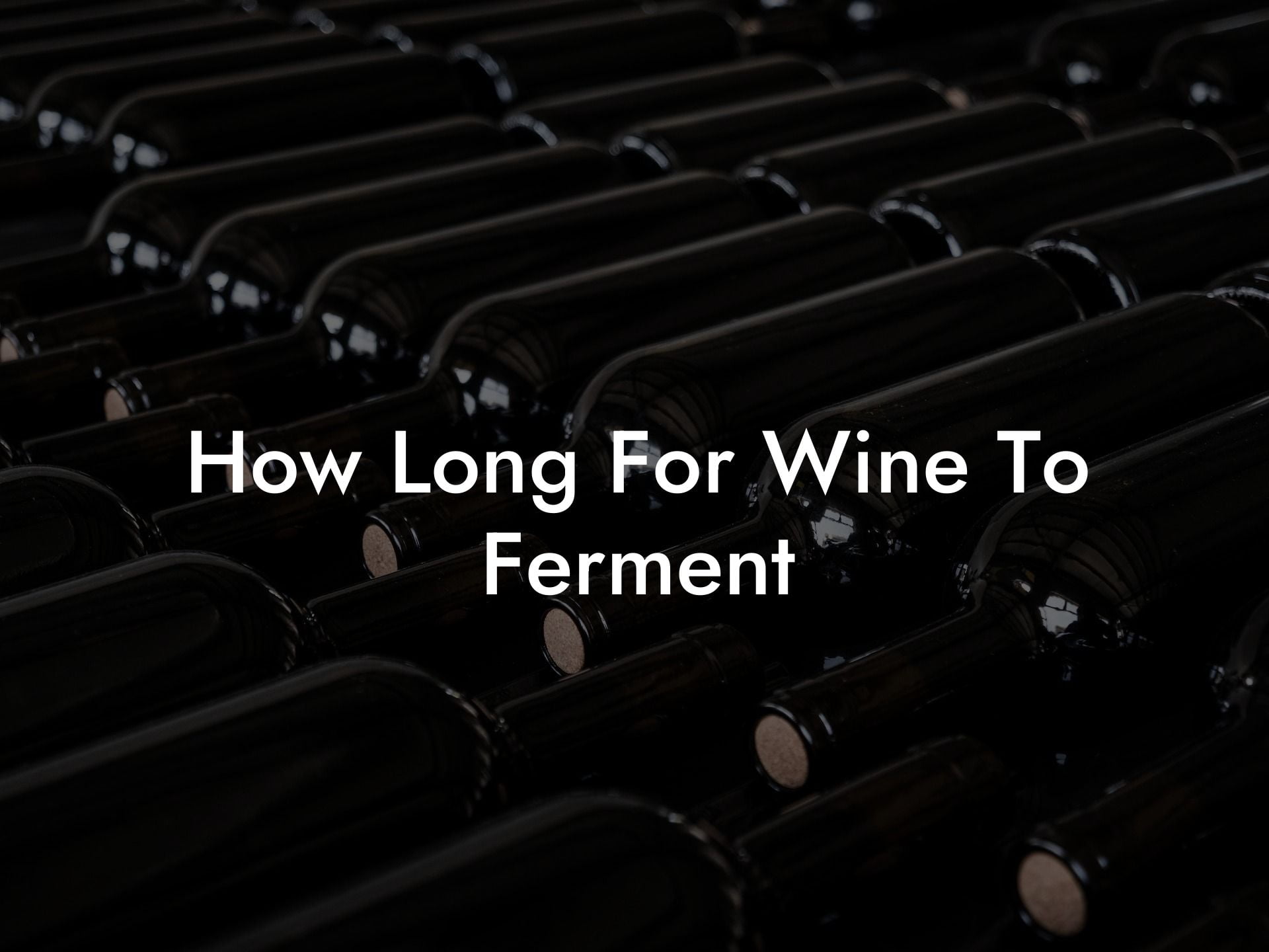 How Long For Wine To Ferment