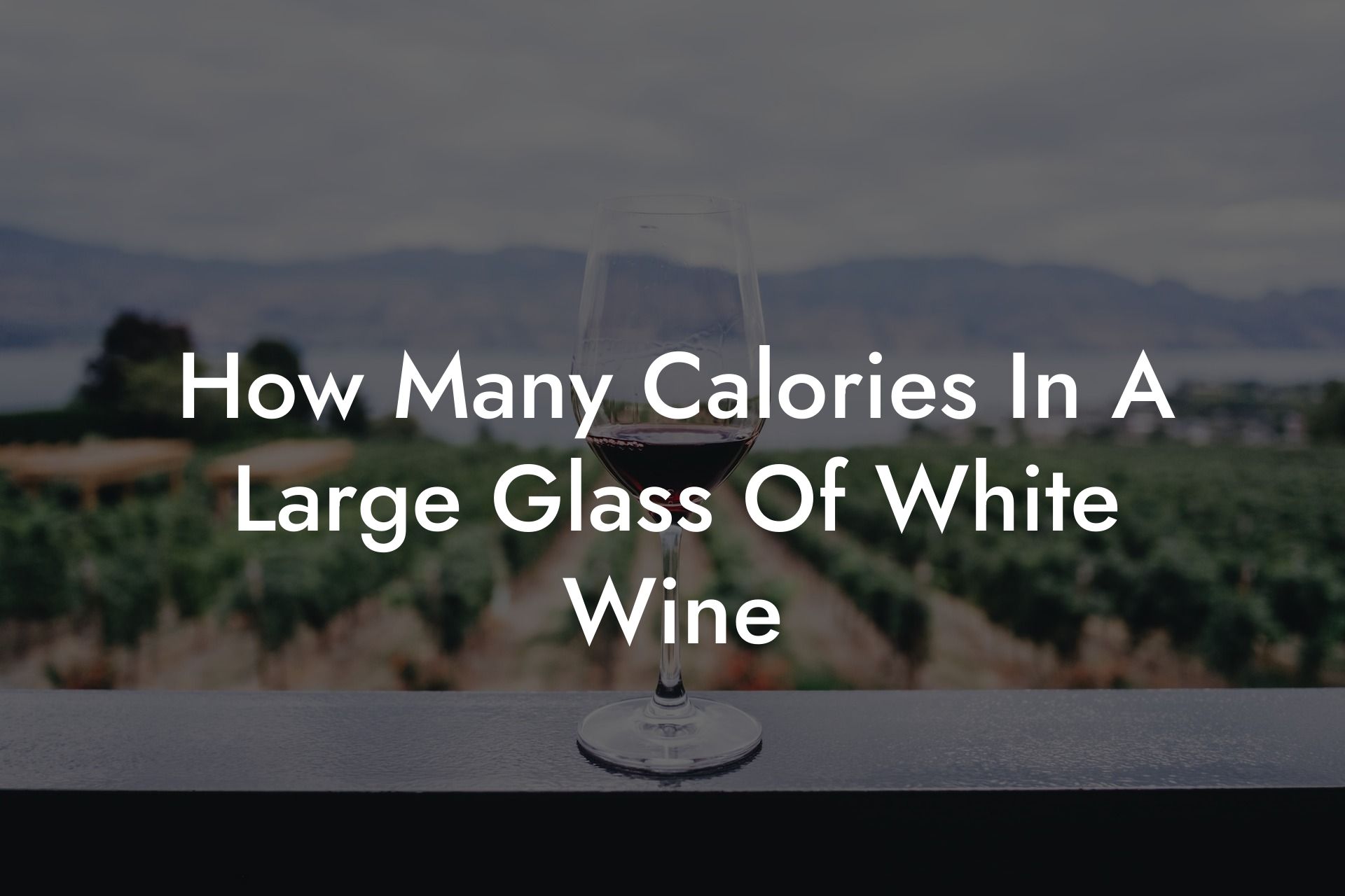 How Many Calories In A Large Glass Of White Wine