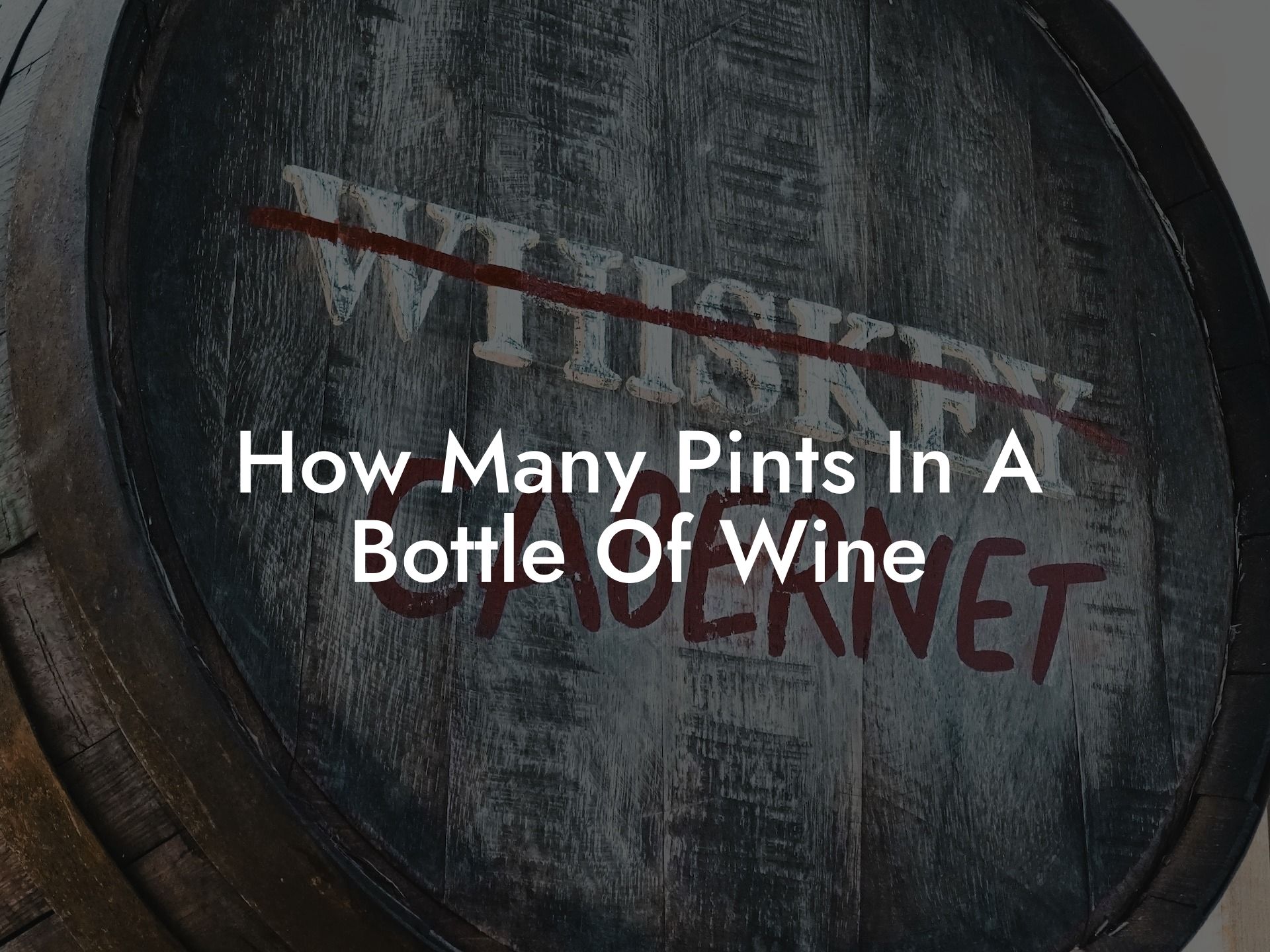 How Many Pints In A Bottle Of Wine