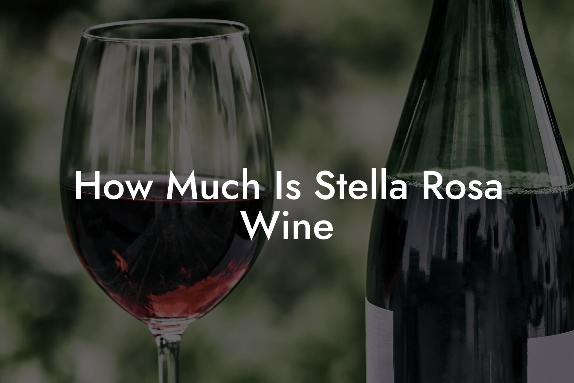 How Much Is Stella Rosa Wine