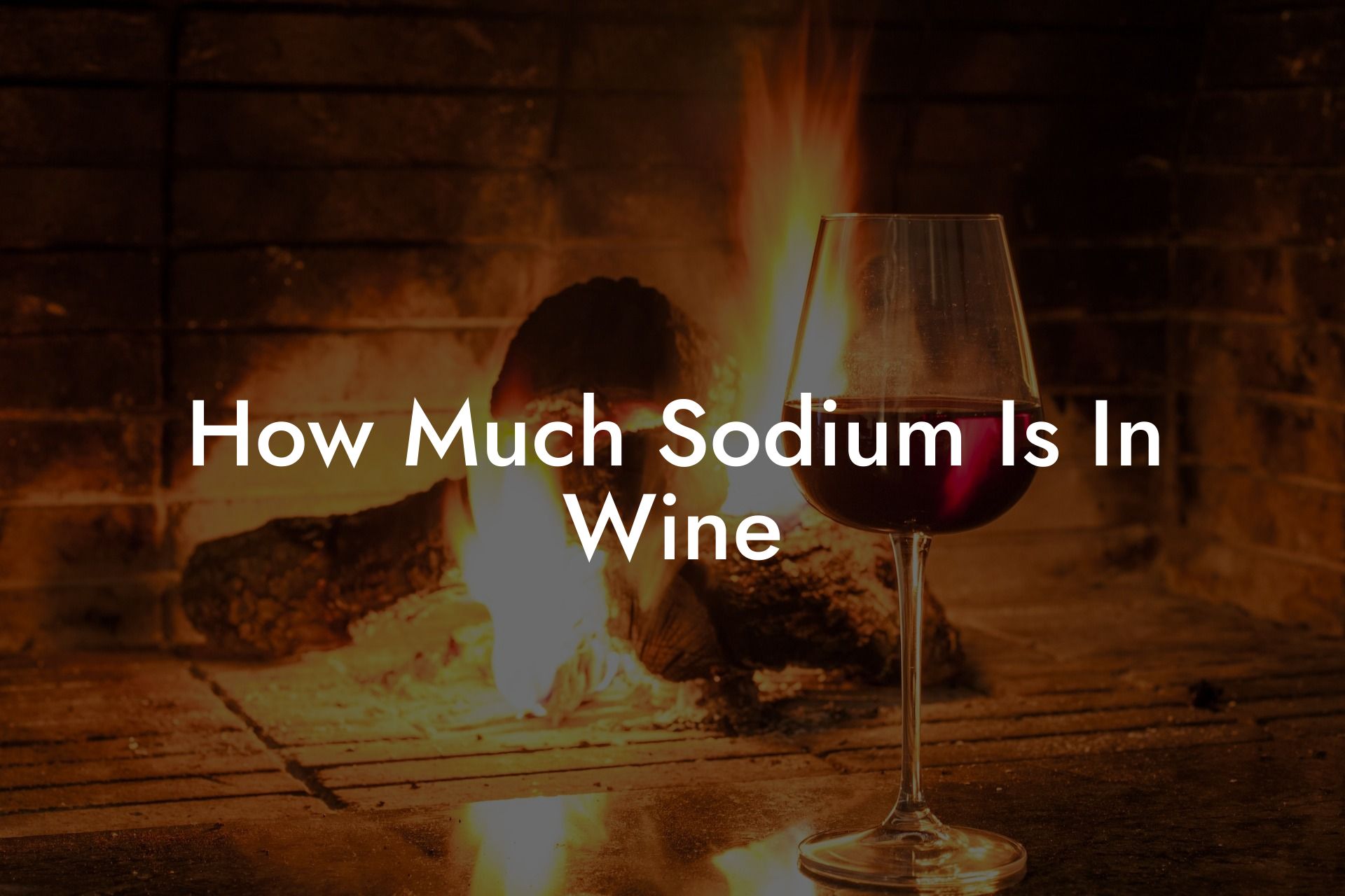 How Much Sodium Is In Wine