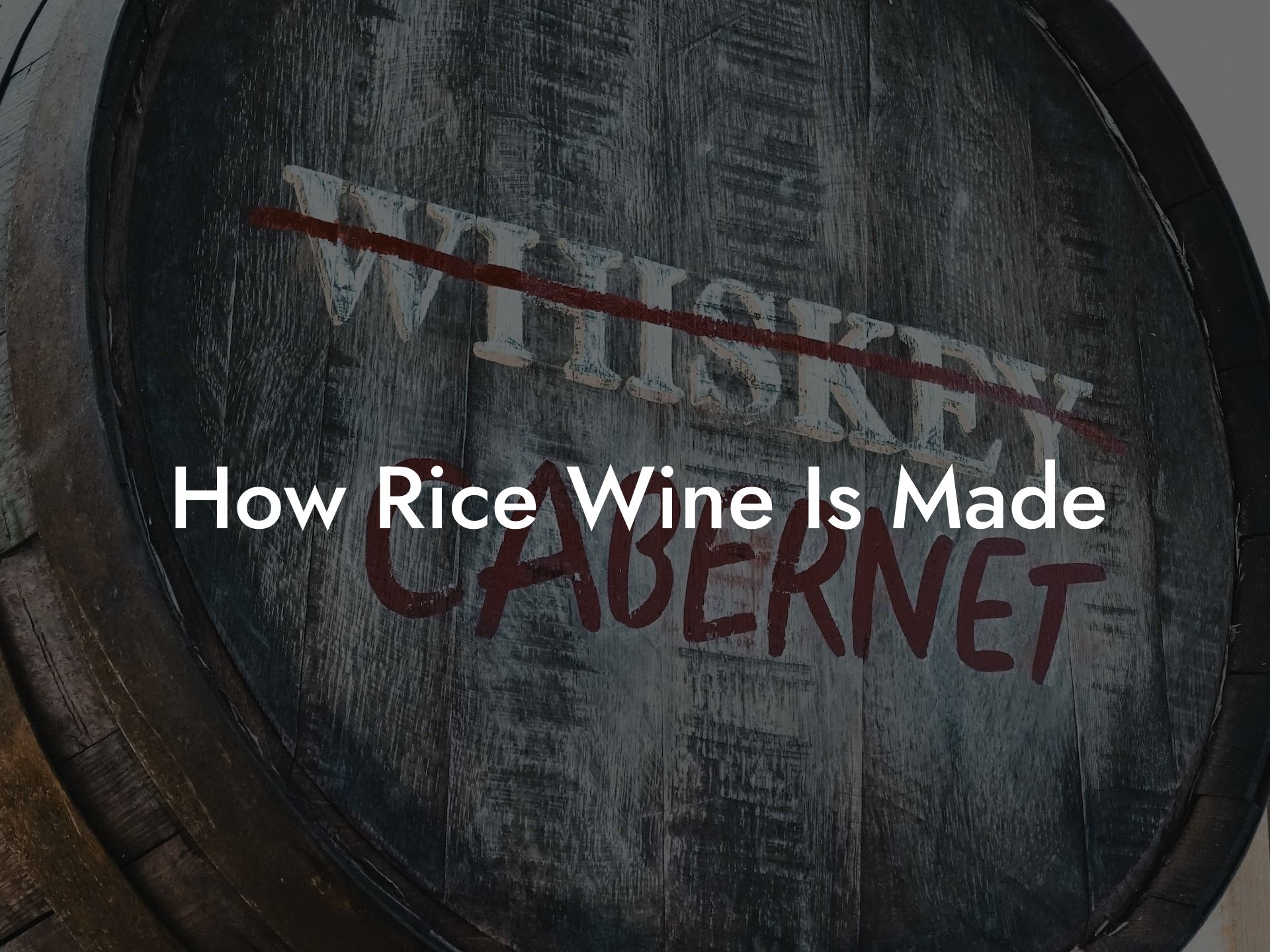 How Rice Wine Is Made