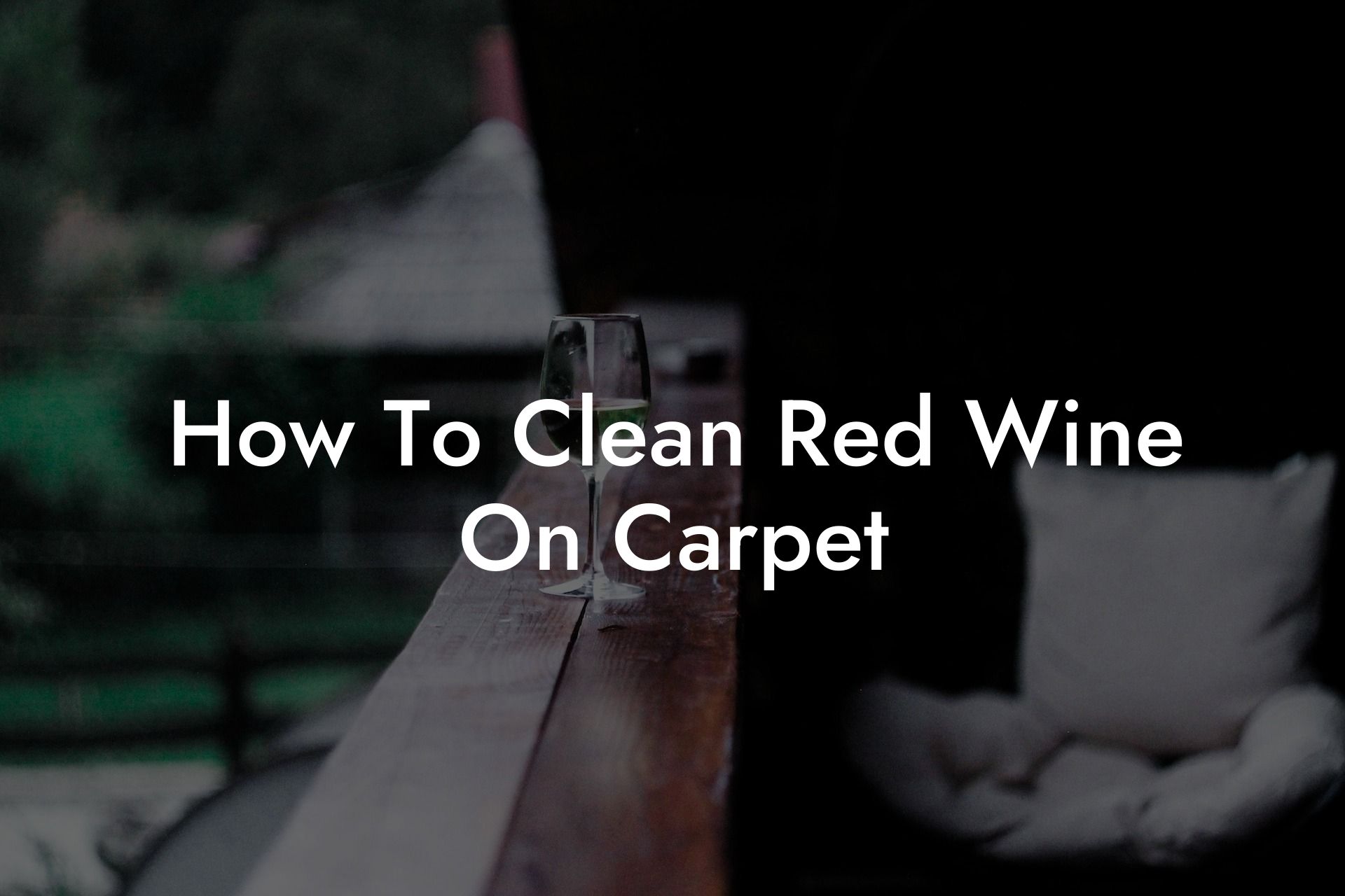 How To Clean Red Wine On Carpet