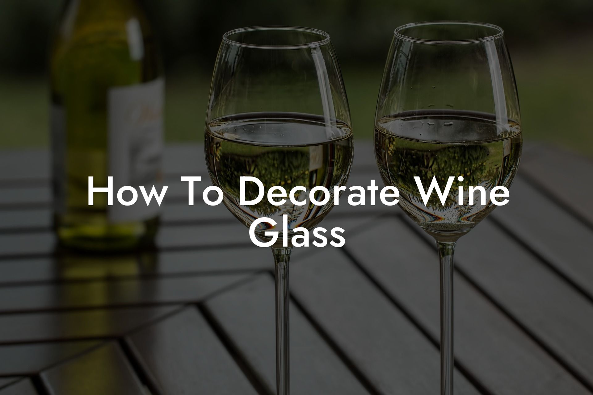 How To Decorate Wine Glass
