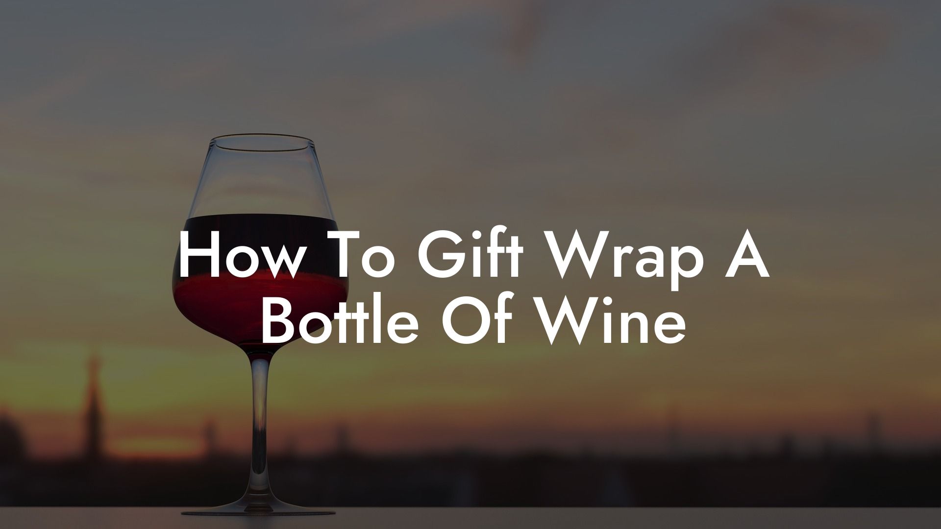 How To Gift Wrap A Bottle Of Wine