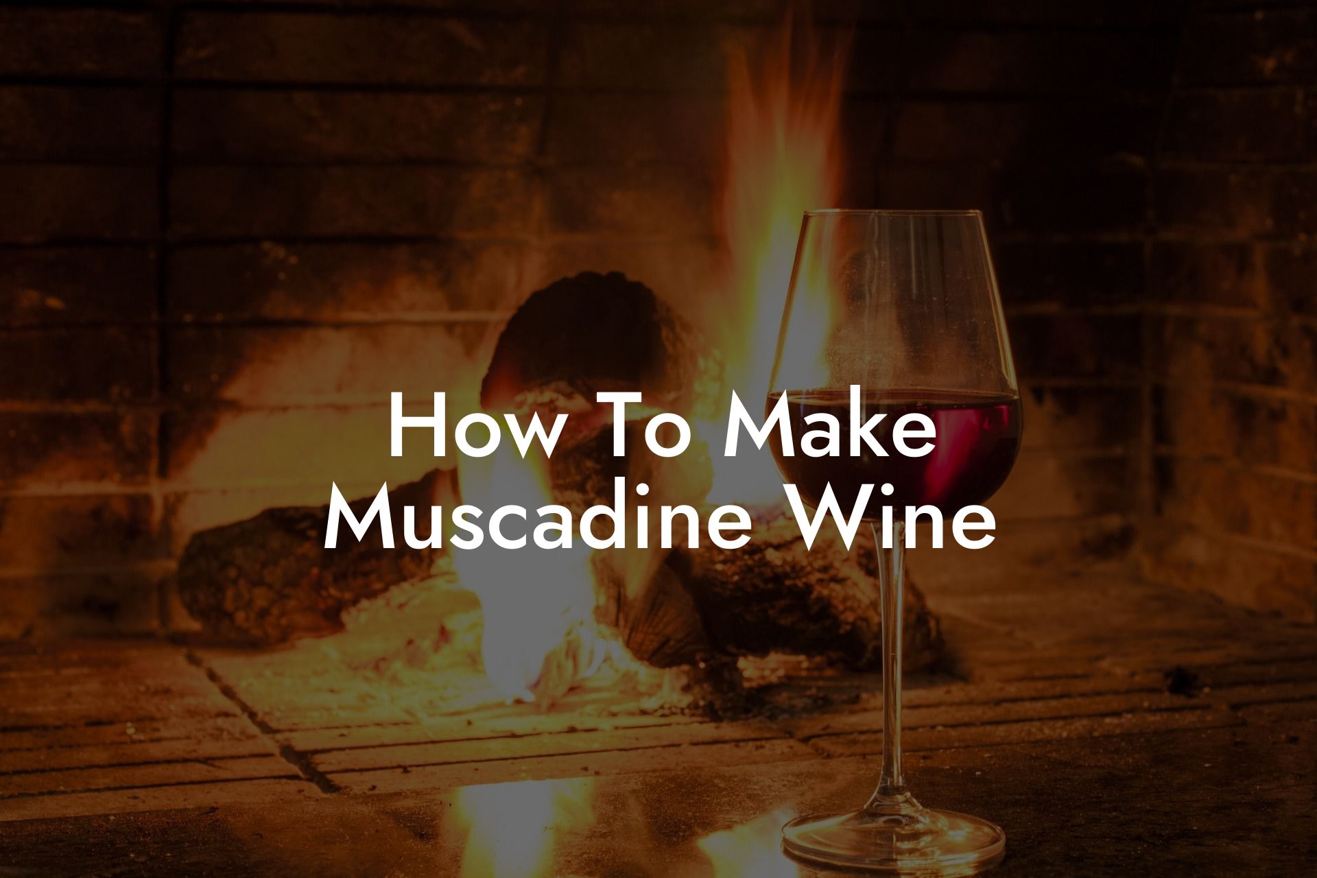 How To Make Muscadine Wine