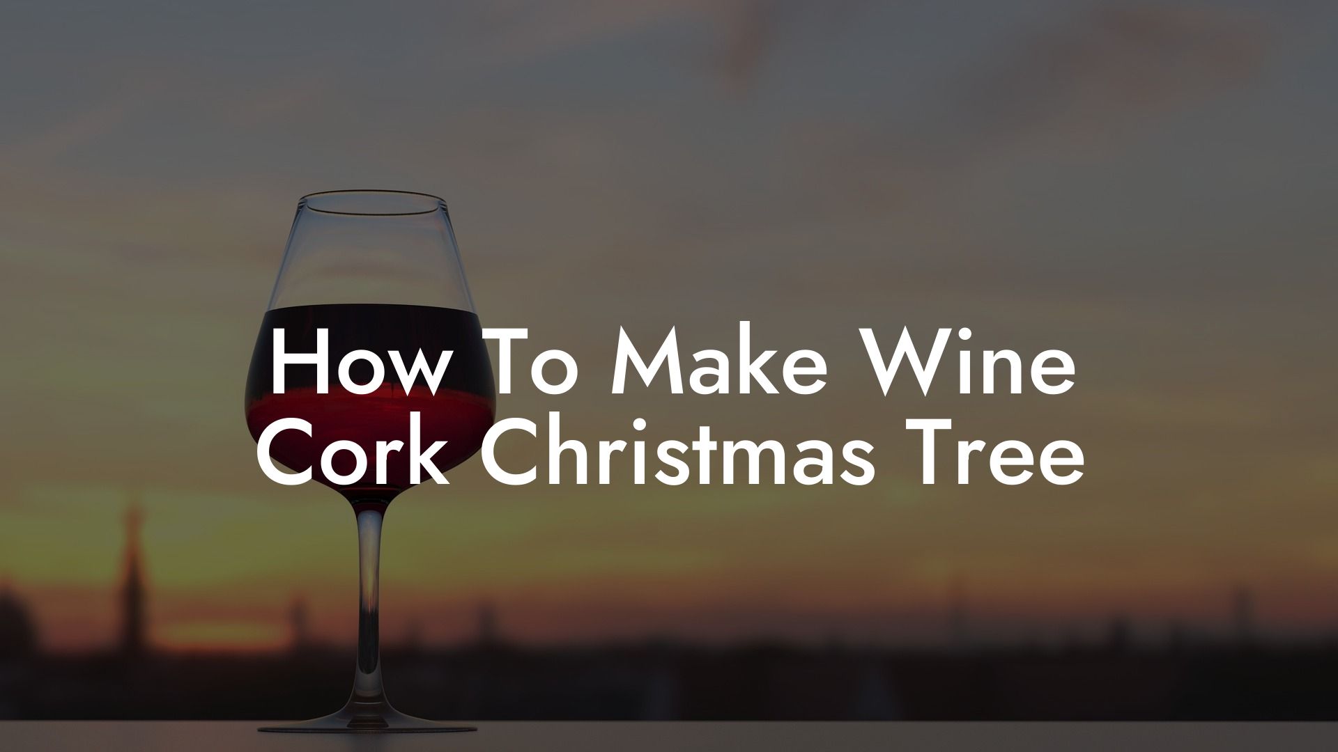 How To Make Wine Cork Christmas Tree