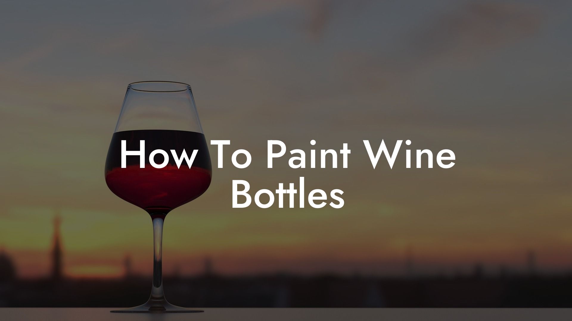 How To Paint Wine Bottles