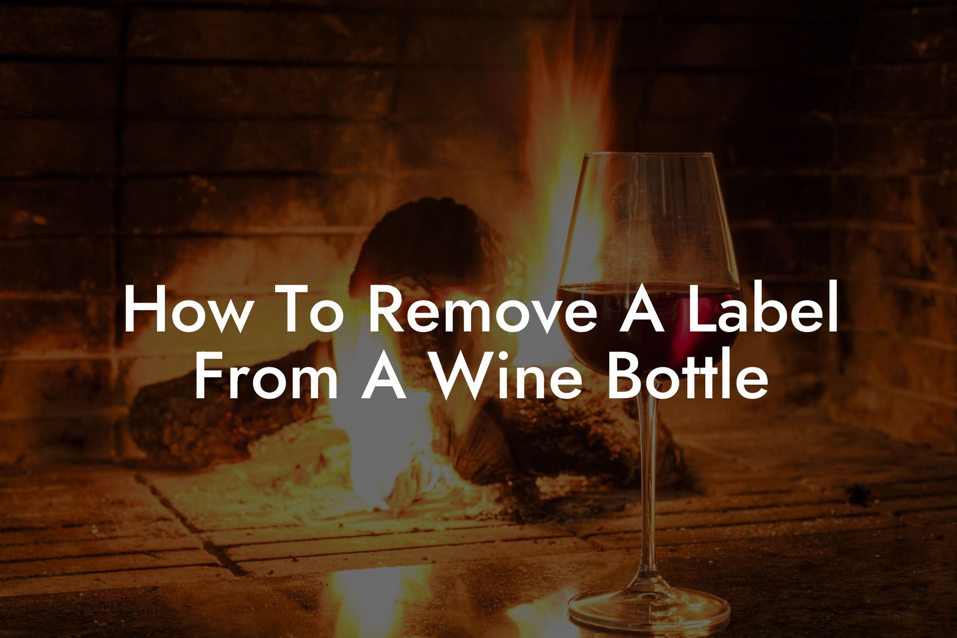 How To Remove A Label From A Wine Bottle