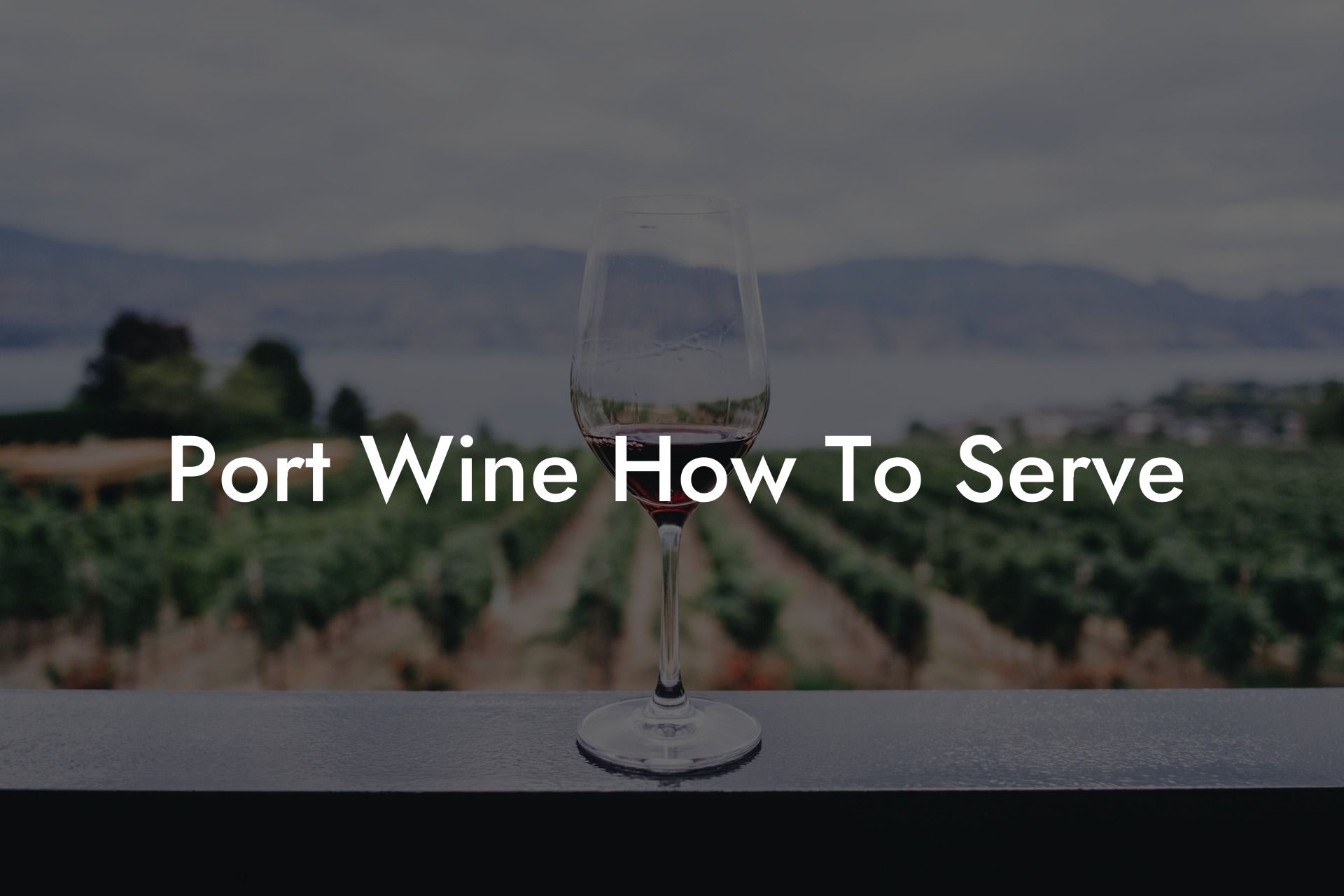 Port Wine How To Serve