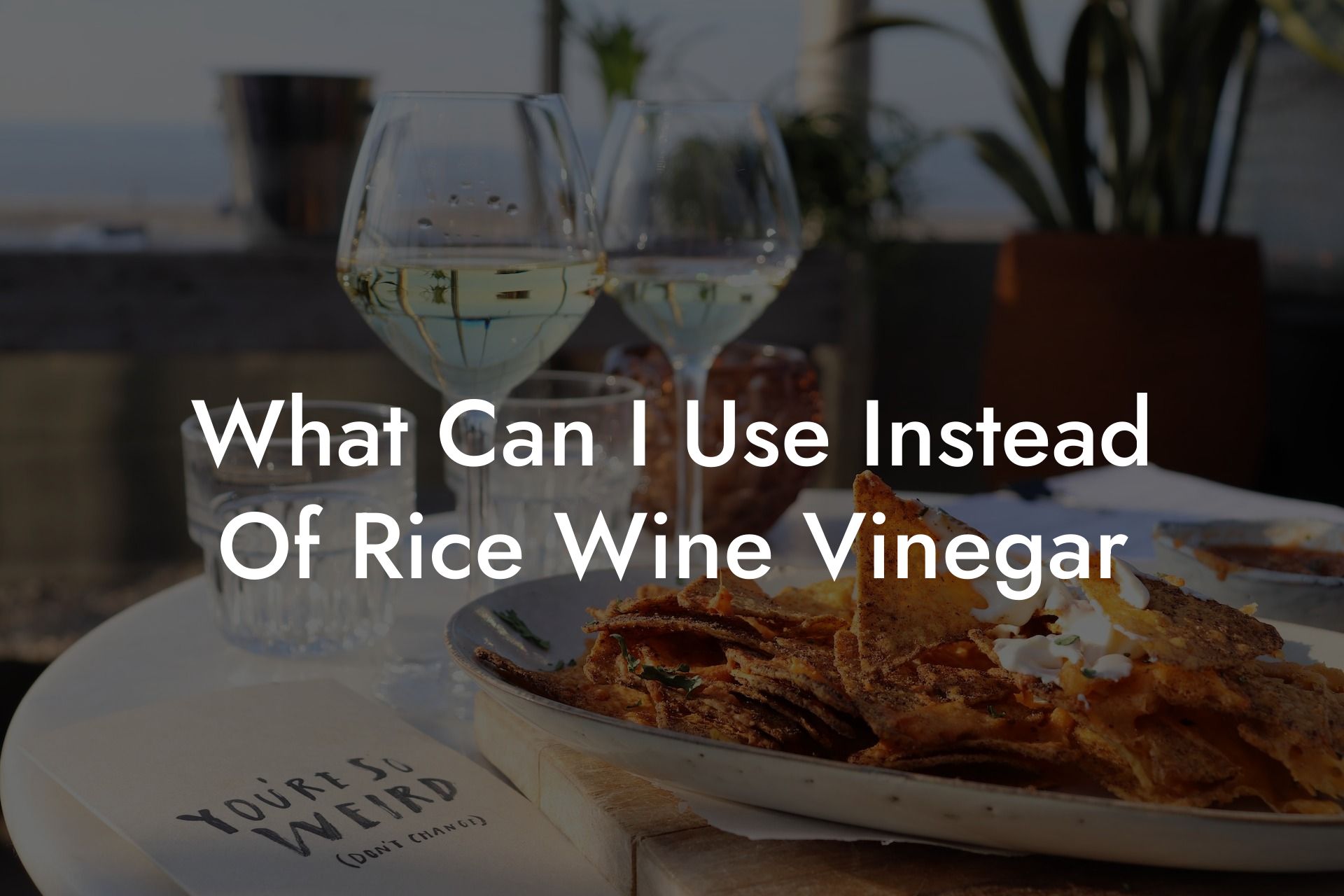 What Can I Use Instead Of Rice Wine Vinegar