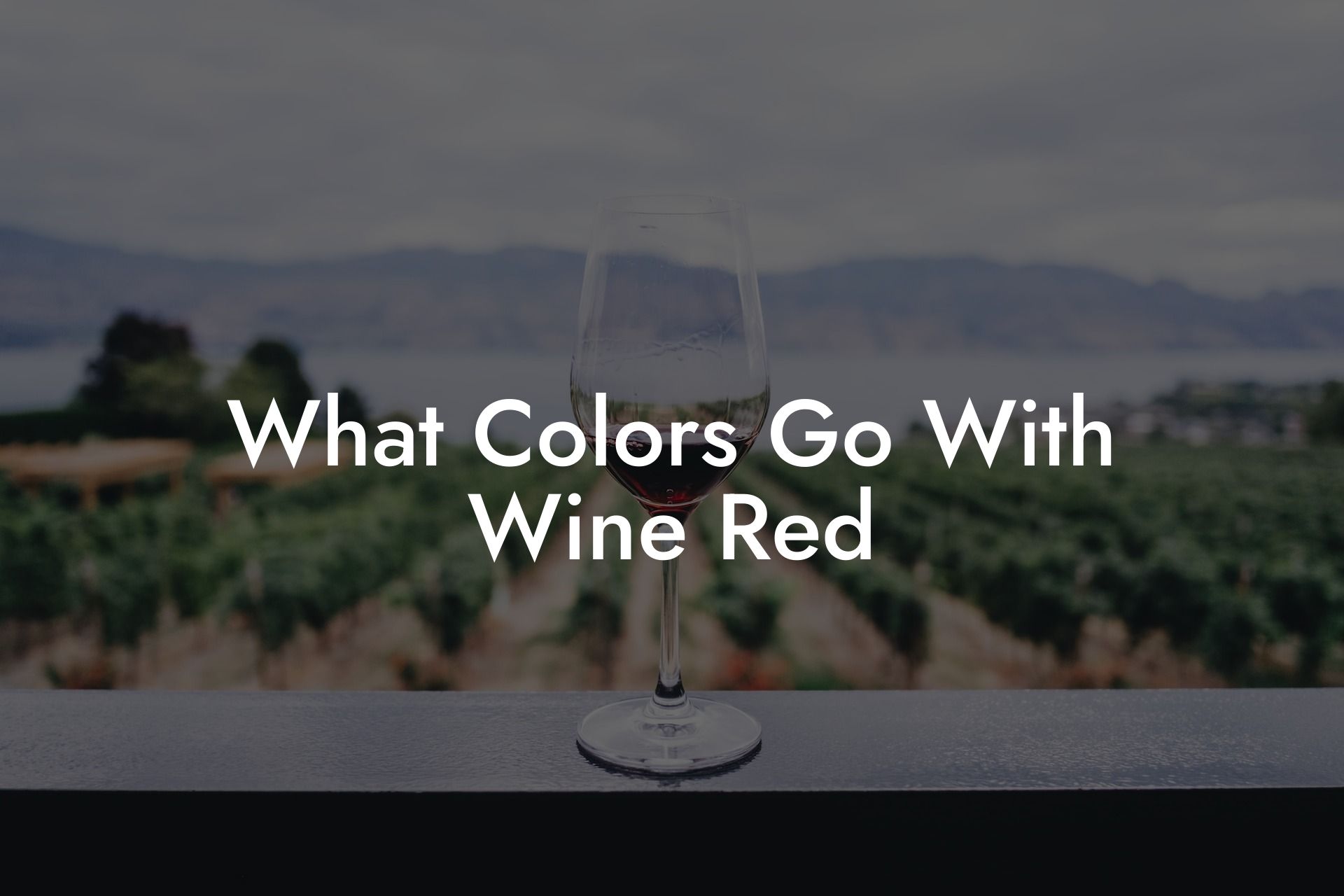 What Colors Go With Wine Red