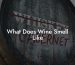 What Does Wine Smell Like