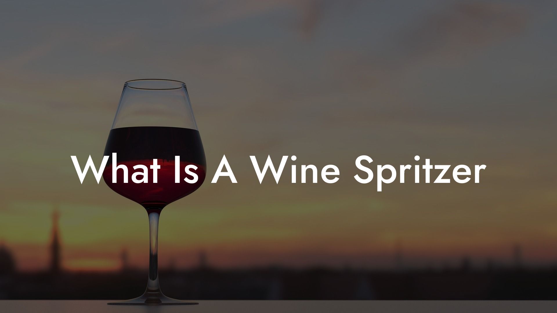 What Is A Wine Spritzer
