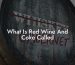 What Is Red Wine And Coke Called
