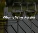 What Is Wine Aerator