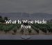 What Is Wine Made From