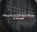 What Kind Of Red Wine Is Sweet