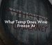 What Temp Does Wine Freeze At
