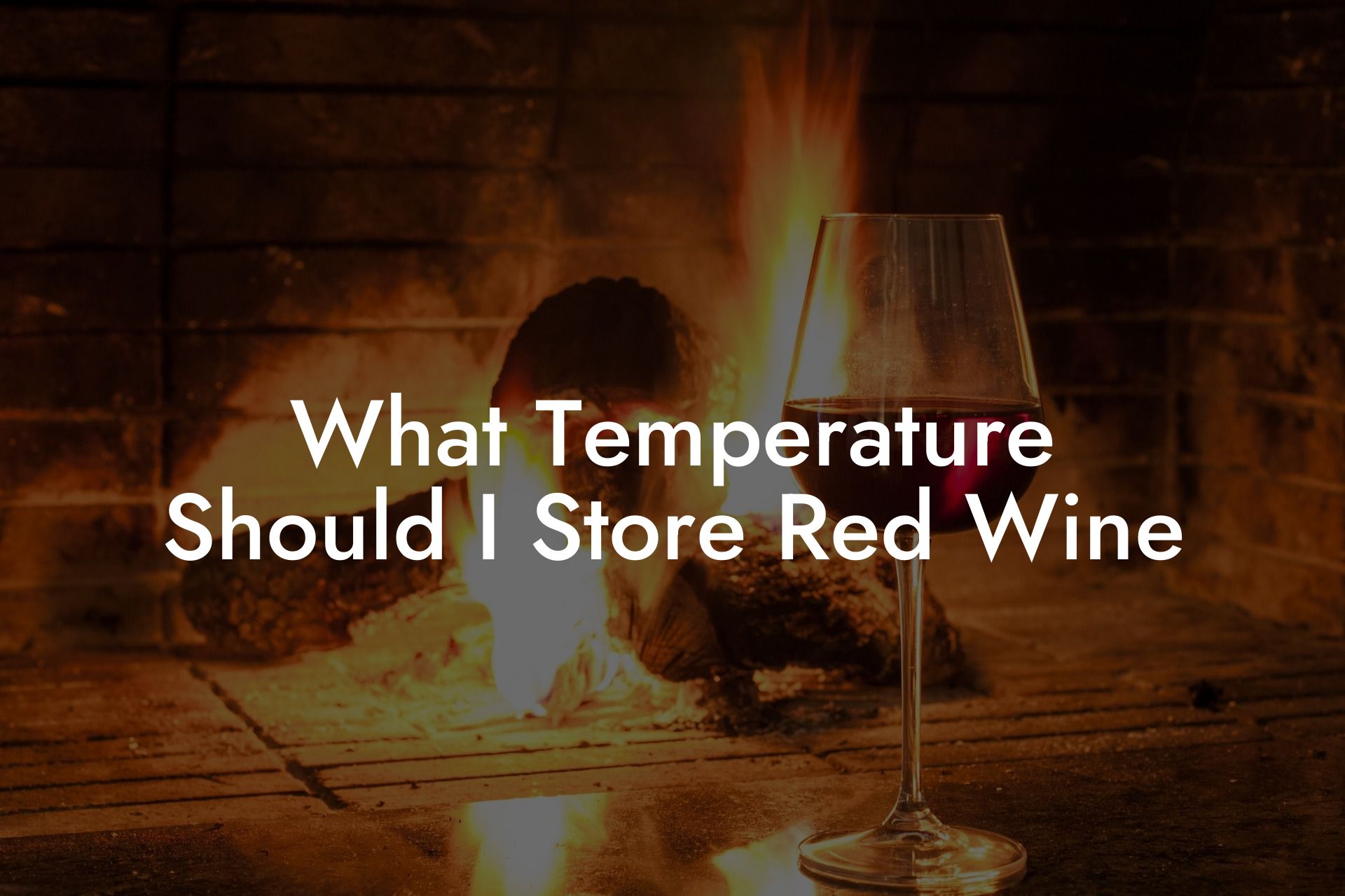 What Temperature Should I Store Red Wine