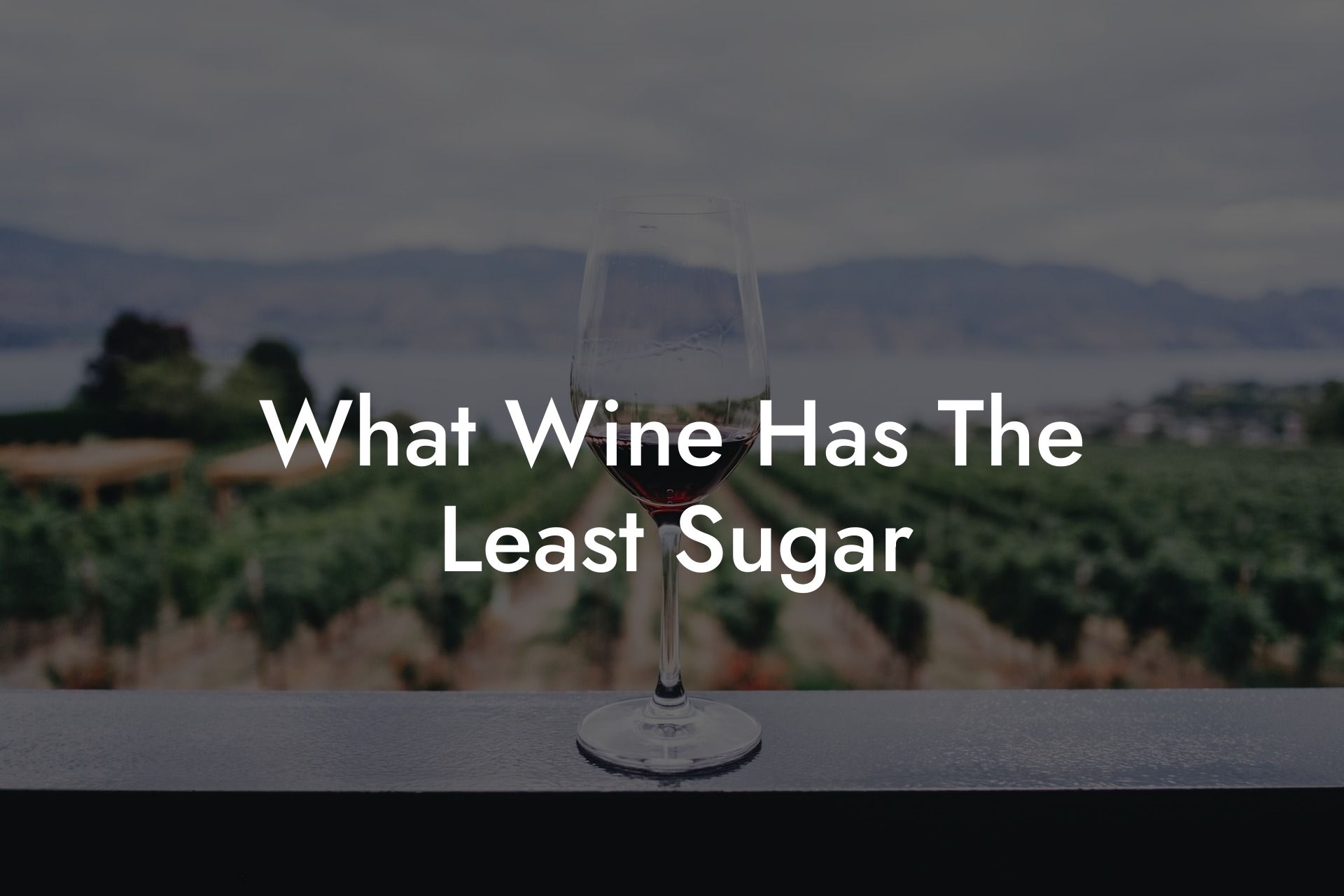 What Wine Has The Least Sugar