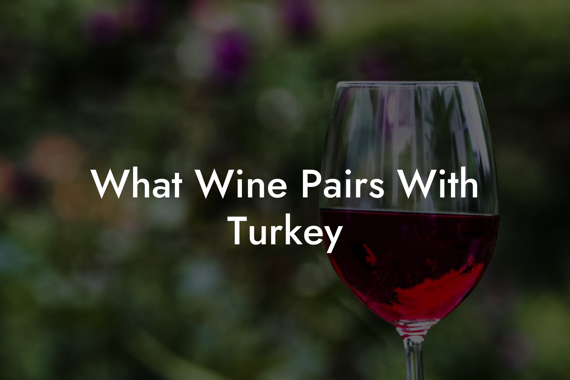 What Wine Pairs With Turkey