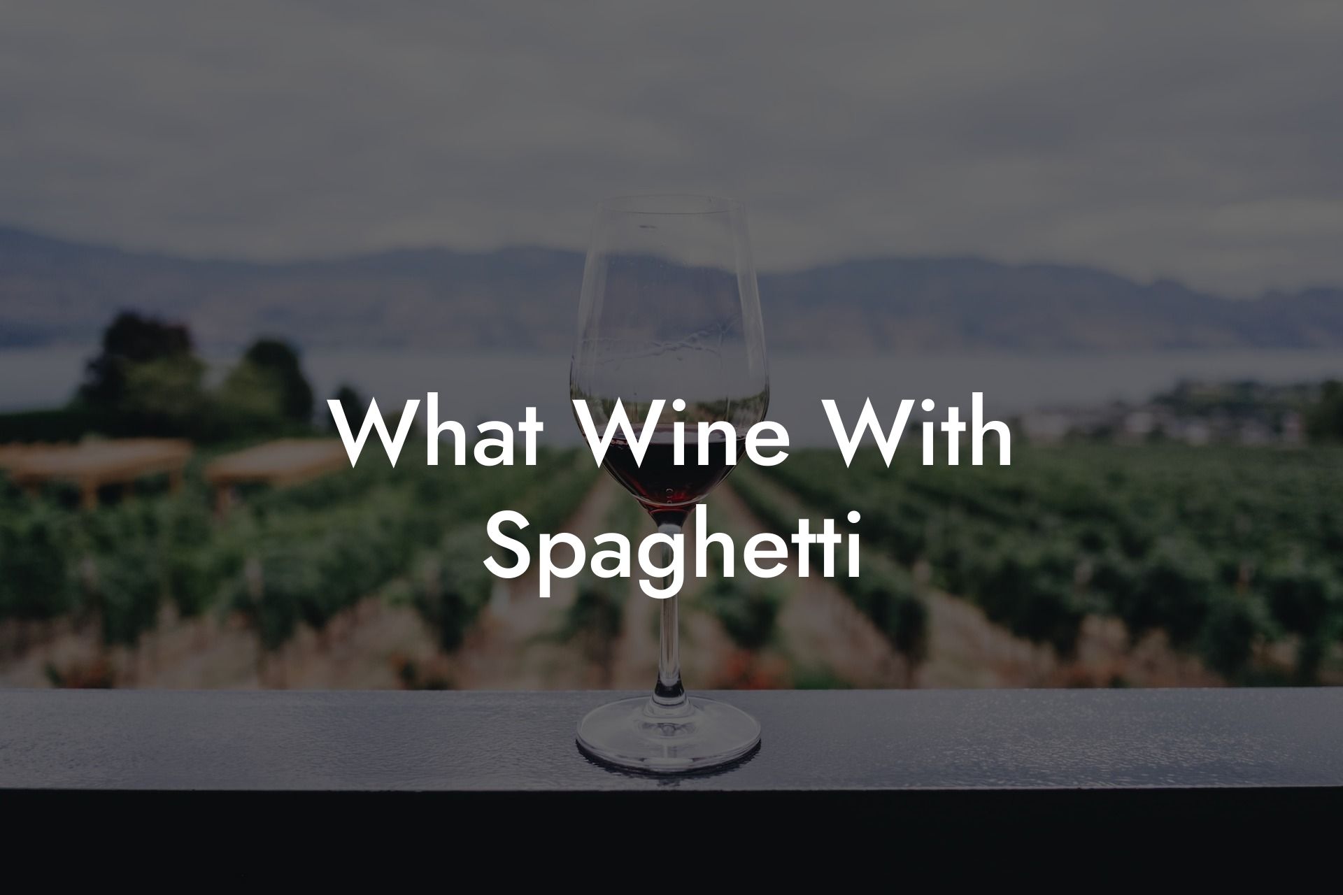What Wine With Spaghetti