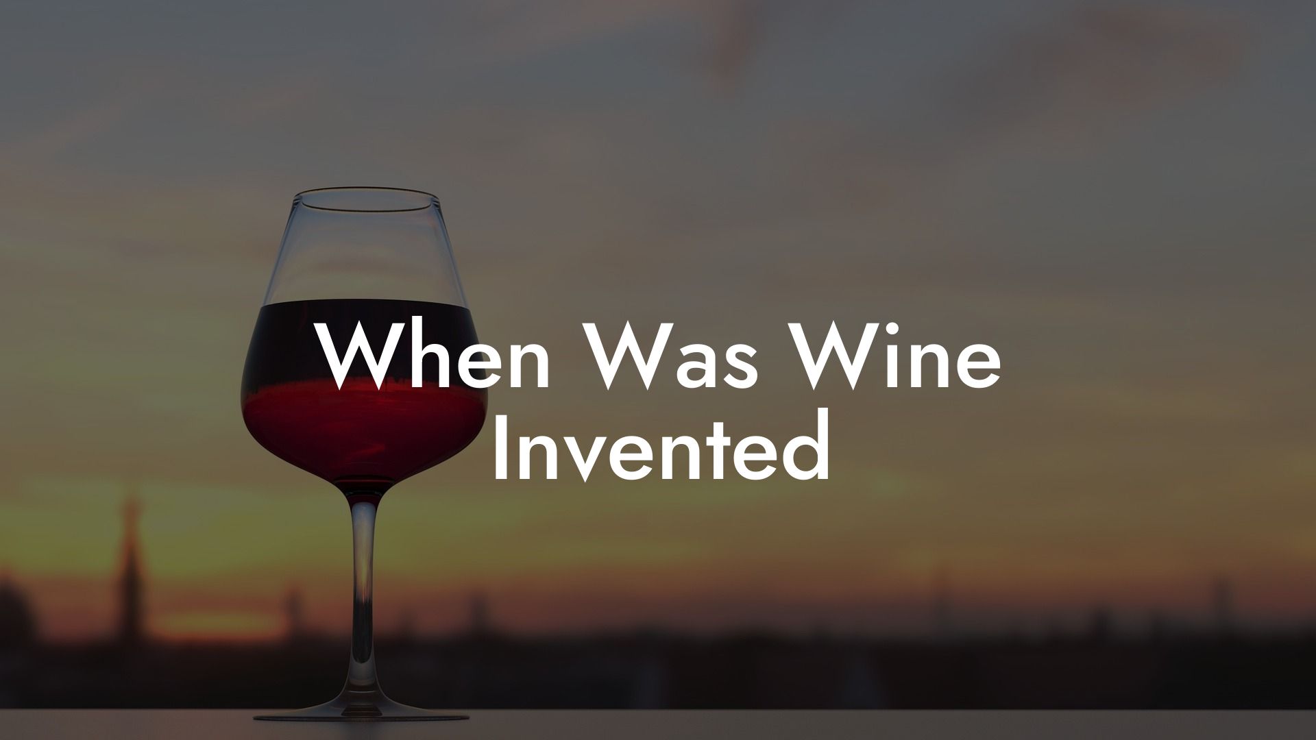 When Was Wine Invented