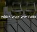 Which Wine With Pasta