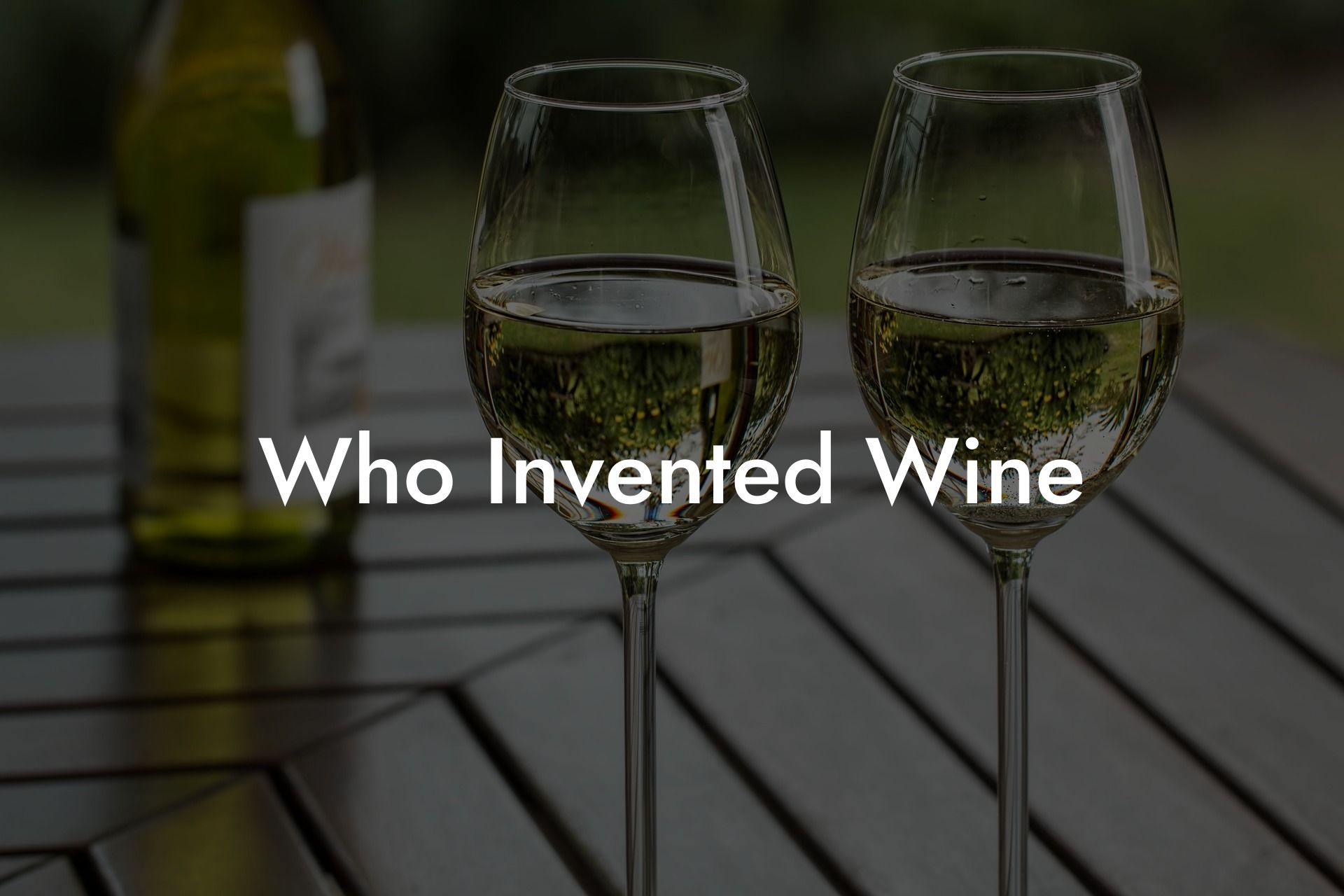 Who Invented Wine